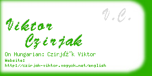 viktor czirjak business card